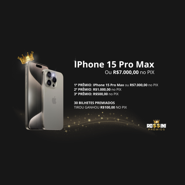 IPhone 17 Pro Max ou R$8.000,00 no PIX!
